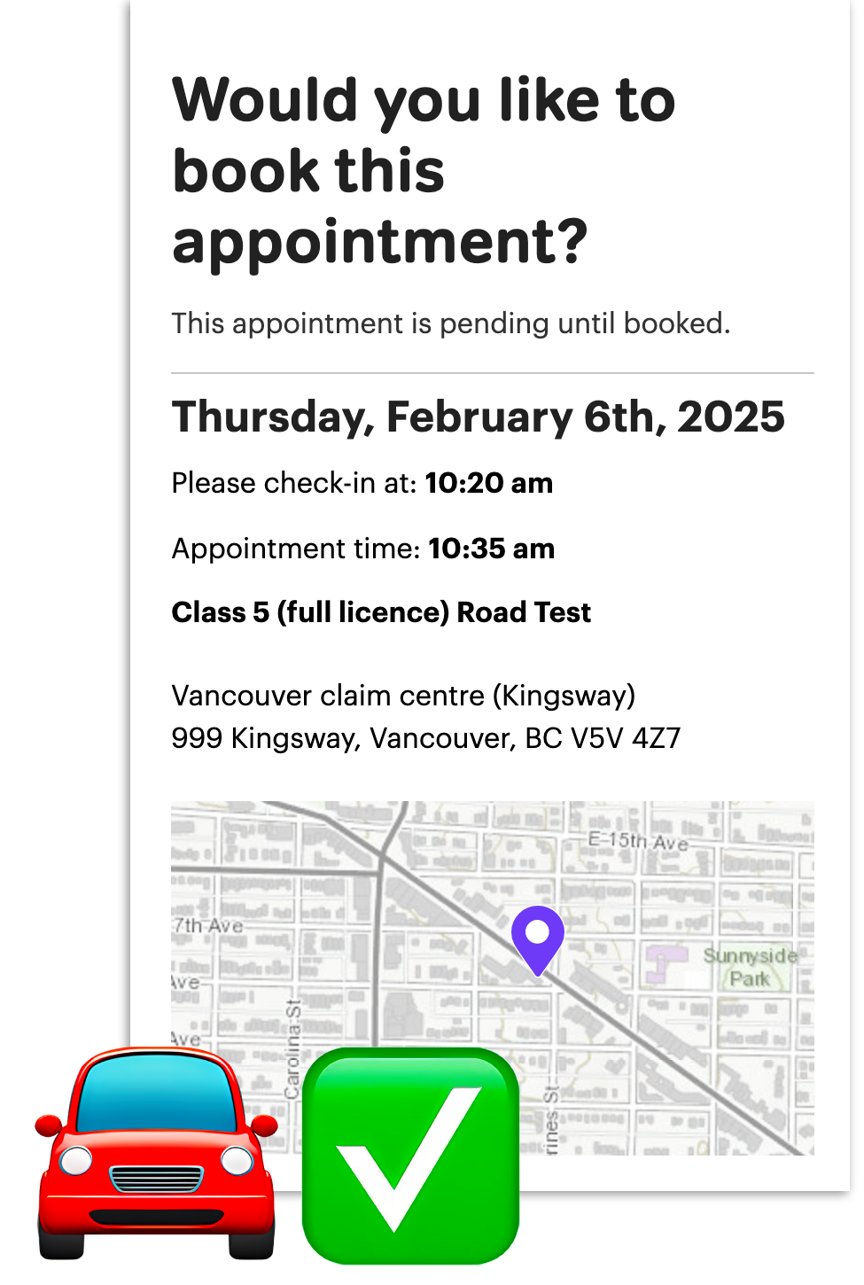 Find Earliest ICBC Road Test Spot - ICBC Road Test Finder